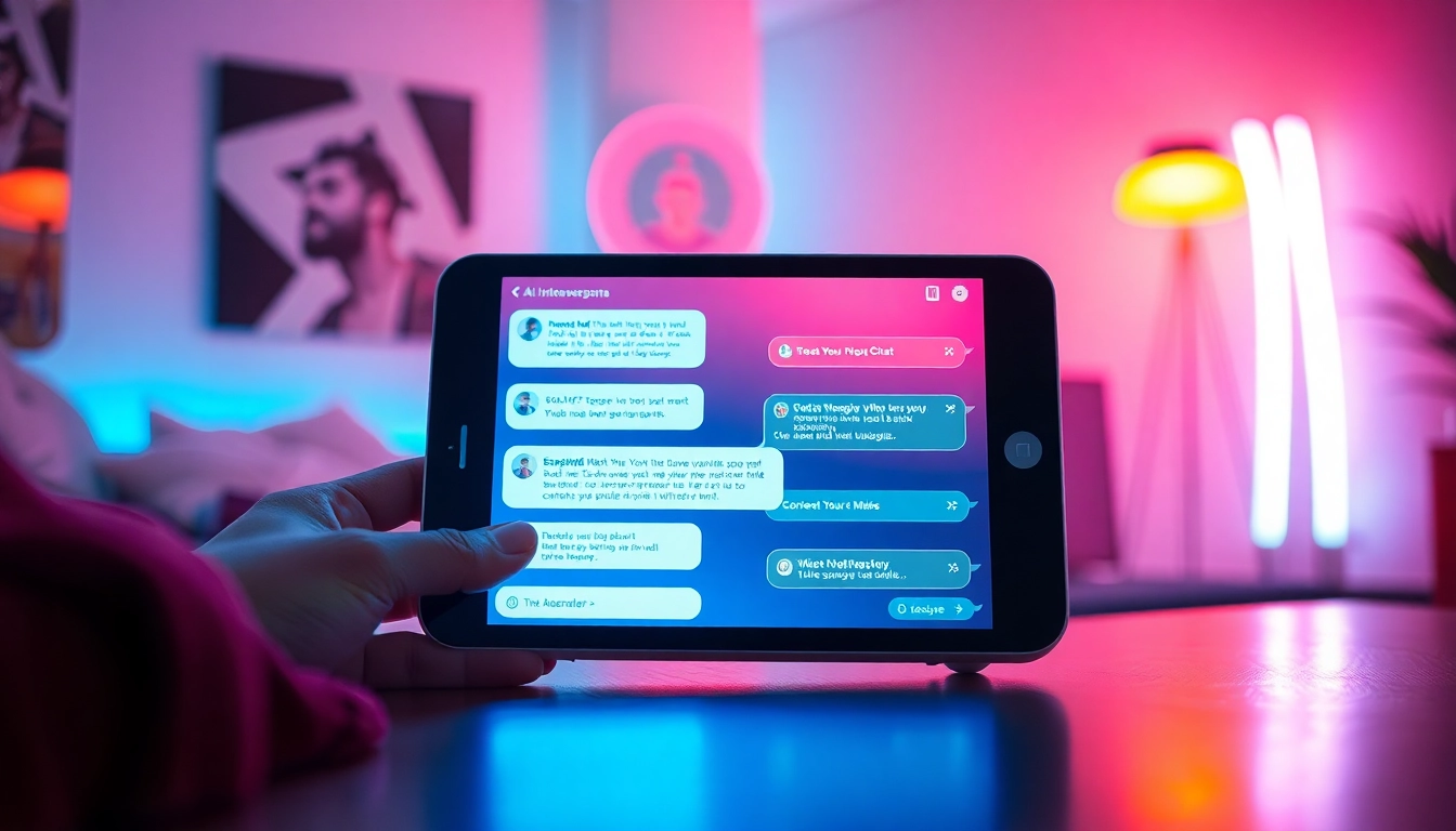 An engaging digital chat interface for AI porn conversations.