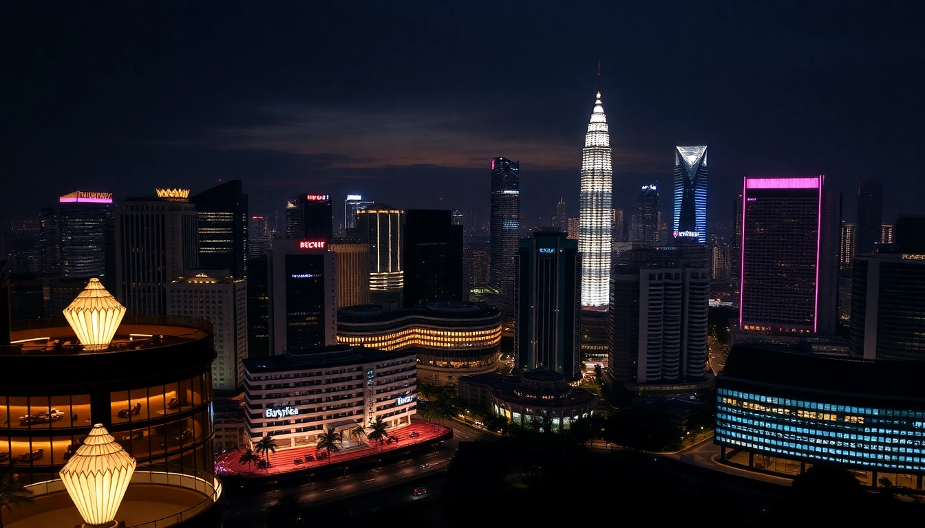 KL ESCORT service featuring elegant, confident women against Kuala Lumpur skyline for a premium, discreet experience.