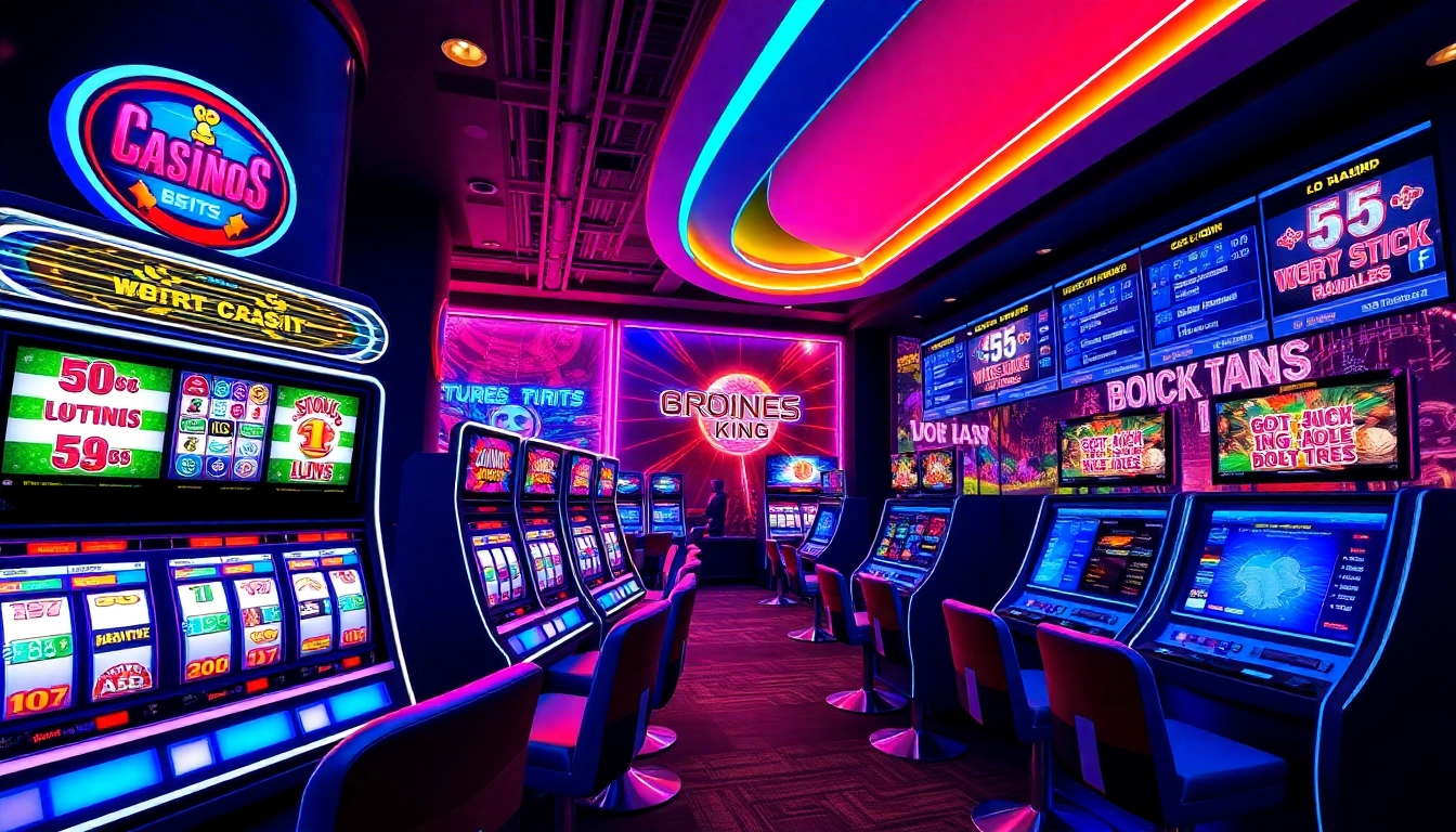Engaging image of a vibrant online casino platform promoting kubet with colorful gaming and betting elements for user attraction.