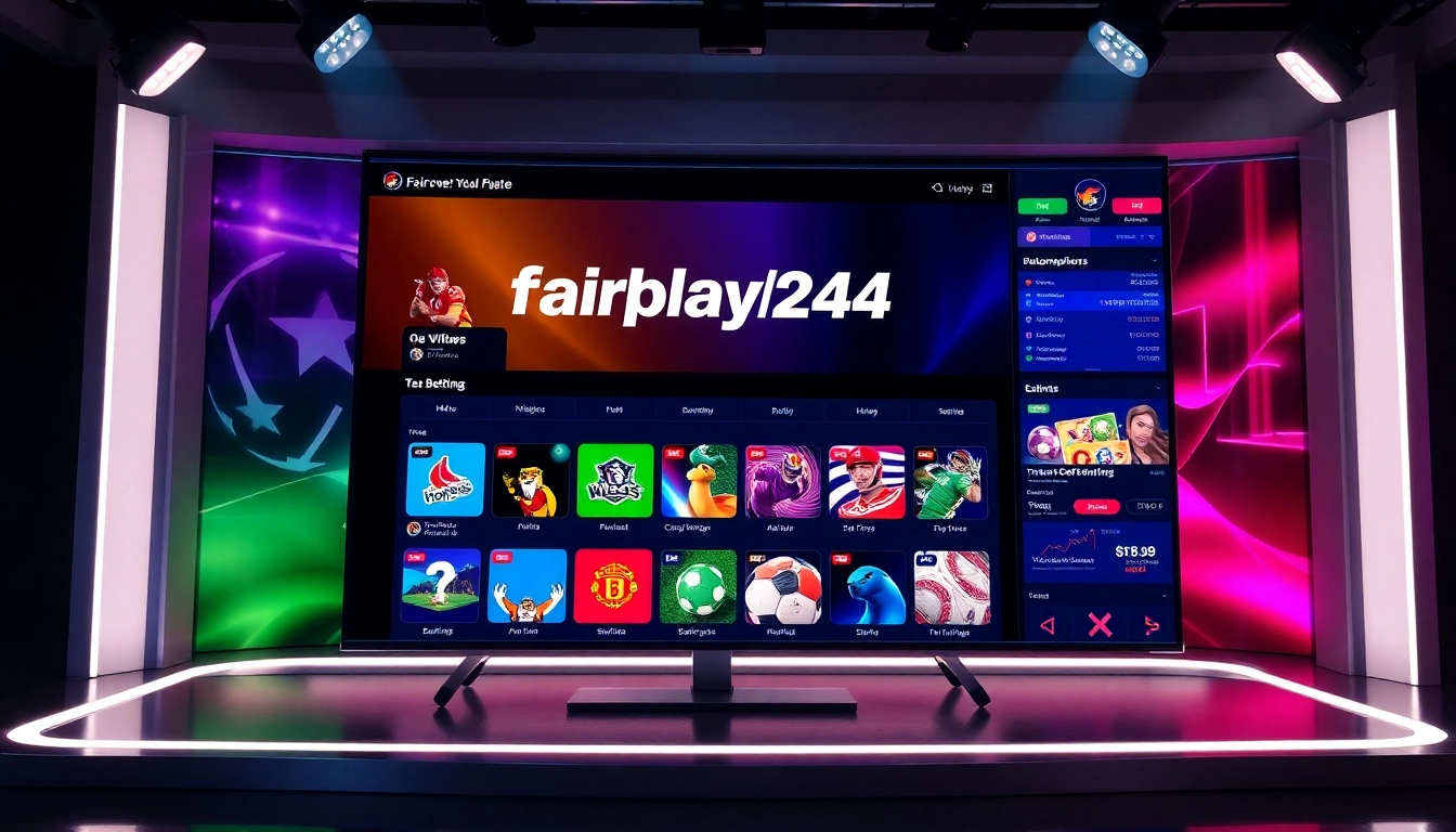 Fairplay24 sports betting platform logo showing trusted online betting in India with vibrant