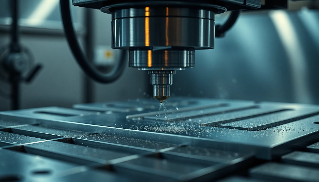 Toczenie CNC process showcasing precision machining of aluminum components with high detail