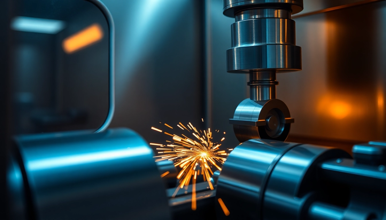 Toczenie CNC precision metal turning process with modern CNC lathe machine demonstrating high