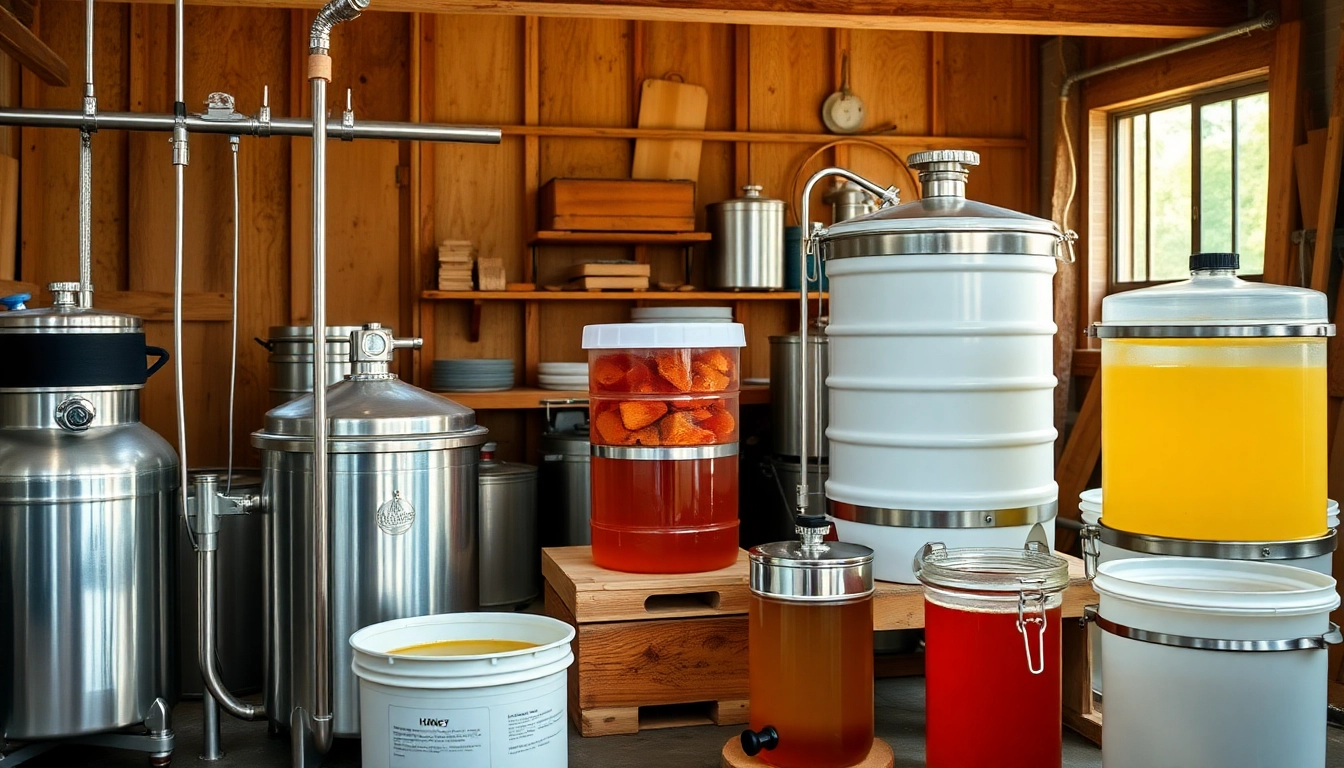 Shop with high-quality stainless steel drip support and food-grade honey containers at tienda